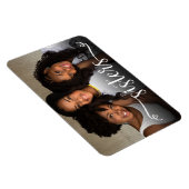 Magnet Flexible Aimant photo avec écriture Sœurs (Côté Droit)