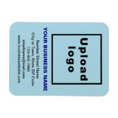 Magnet Flexible Aimant photo bleu clair (Horizontal)