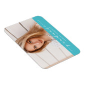 Magnet Flexible Aimant photo classique Turquoise (Côté Droit)