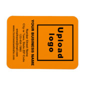 Magnet Flexible Aimant photo couleur orange de l'entreprise flexib (Horizontal)