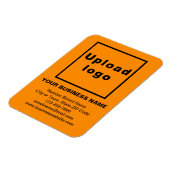 Magnet Flexible Aimant photo couleur orange de l'entreprise flexib (Côté Gauche)