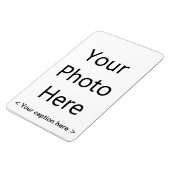 Magnet Flexible Aimant photo de 4 po x 6 po (texte noir) (Côté Gauche)