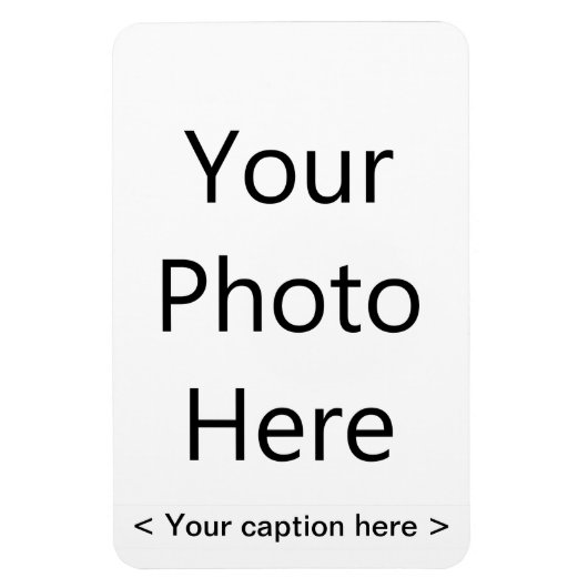 Magnet Flexible Aimant photo de 4 po x 6 po (texte noir) (Vertical)