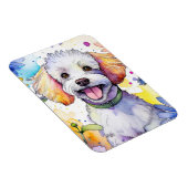 Magnet Flexible Aimant photo de chien de caniche (Côté Droit)