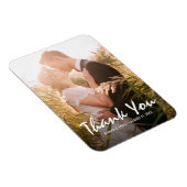 Magnet Flexible Aimant photo de Merci de mariage personnalisé (Côté Droit)