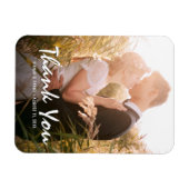 Magnet Flexible Aimant photo de Merci de mariage personnalisé (Horizontal)