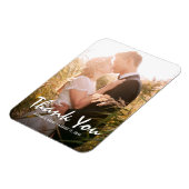 Magnet Flexible Aimant photo de Merci de mariage personnalisé (Côté Gauche)