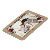 Magnet Flexible Aimant photo de Noël Floral (Côté Gauche)