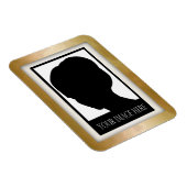 Magnet Flexible Aimant photo en or et en marbre Rose (Côté Droit)