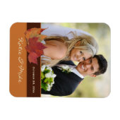 Magnet Flexible Aimant photo Feuille Brown séché d'ivoire orange (Horizontal)