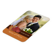 Magnet Flexible Aimant photo Feuille Brown séché d'ivoire orange (Côté Gauche)