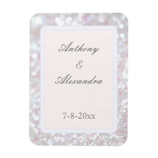 Magnet Flexible Aimant photo flexible Argent (Vertical)