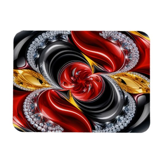 Magnet Flexible Aimant photo flexible avec couleurs allemandes (Horizontal)