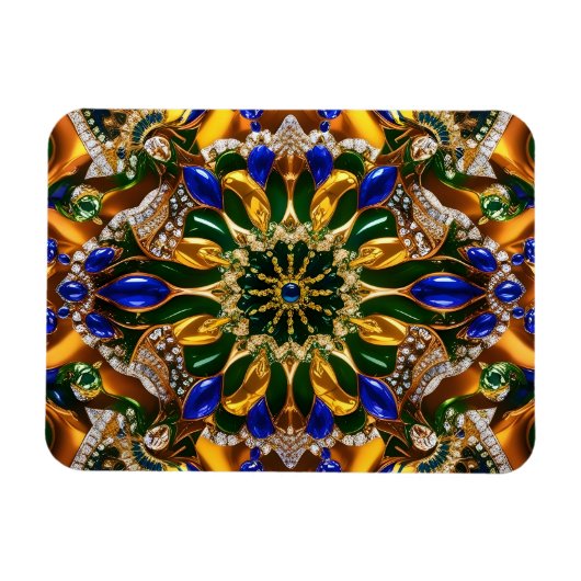 Magnet Flexible Aimant photo flexible avec couleurs brésiliennes (Horizontal)