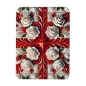 Magnet Flexible Aimant photo flexible avec design Rose anglais (Vertical)