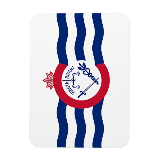 Magnet Flexible Aimant photo flexible avec drapeau de Cincinnati (Vertical)