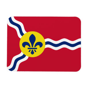 Magnet Flexible Aimant photo flexible avec drapeau de Saint-Louis