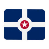 Magnet Flexible Aimant photo flexible avec drapeau d'Indianapolis (Horizontal)