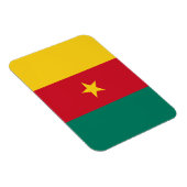 Magnet Flexible Aimant photo flexible avec drapeau du Cameroun (Côté Droit)