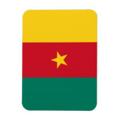 Magnet Flexible Aimant photo flexible avec drapeau du Cameroun (Vertical)