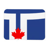 Magnet Flexible Aimant photo flexible avec le drapeau de Toronto, (Horizontal)