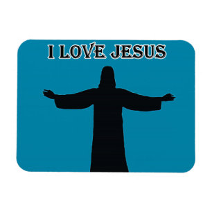 Magnet Flexible Aimant photo flexible j'aime Jésus