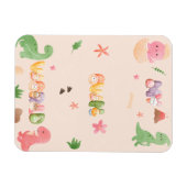 Magnet Flexible Aimant photo flexible Monde de dinosaure mignon (Horizontal)