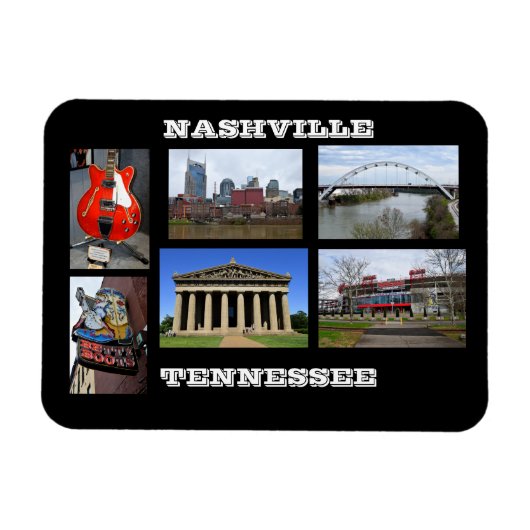 Magnet Flexible Aimant photo flexible Nashville Tennessee (Horizontal)