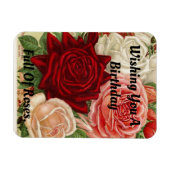 Magnet Flexible Aimant photo flexible Rose anniversaire (Horizontal)