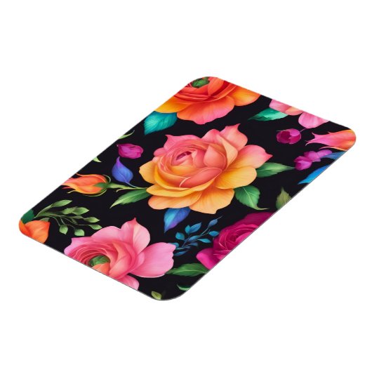 Magnet Flexible Aimant photo Floral Rose (Côté Gauche)