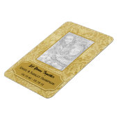 Magnet Flexible Aimant photo Gold Damask 50e anniversaire (Côté Gauche)