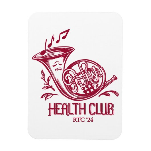 Magnet Flexible Aimant photo HHC (Corne française) (Vertical)