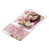Magnet Flexible Aimant photo Mariage rose de l'orchidée (Côté Gauche)