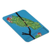 Magnet Flexible aimant photo perroquet vert (Côté Droit)