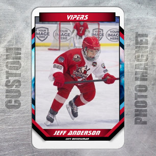 Magnet Flexible Aimant photo personnalisé de hockey sur glace Prim