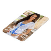 Magnet Flexible Aimant photo personnalisé pour annoncer la date de (Côté Gauche)