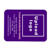 Magnet Flexible Aimant photo souple violet commercial (Horizontal)