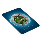 Magnet Flexible Aimant Planète Paris (Côté Droit)