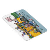 Magnet Flexible Aimant pour conducteur de bus scolaire, conductric (Côté Droit)