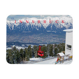 Magnet Flexible aimant pour frigo vue du téléphérique d'Innsbruck