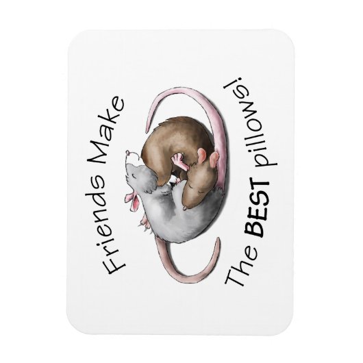 Magnet Flexible Aimant pour rat mignon (Vertical)