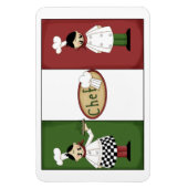 Magnet Flexible Aimant Premium Chefs Italien (Vertical)