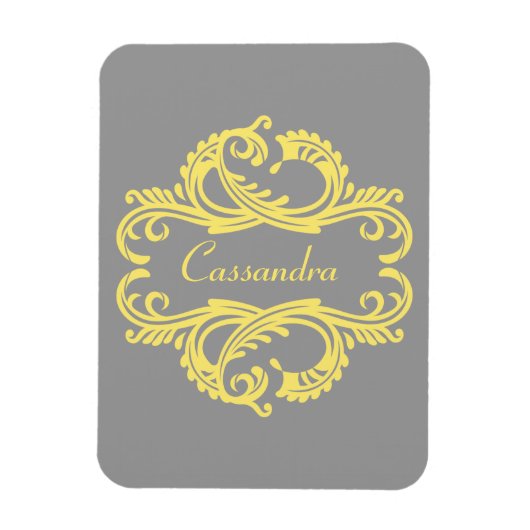 Magnet Flexible Aimant Premium Chellow Damask (Vertical)