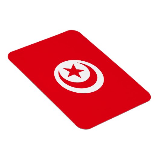 Magnet Flexible Aimant Premium Drapeau Tunisie (Côté Droit)