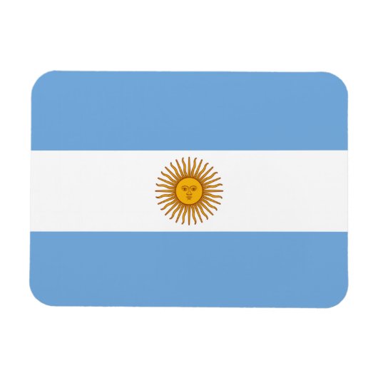 Magnet Flexible Aimant Premium du drapeau argentin (Horizontal)