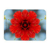Magnet Flexible Aimant Premium Fleur Rouge (Horizontal)