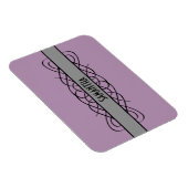 Magnet Flexible Aimant Premium Gris Déco Flourissant (Côté Droit)
