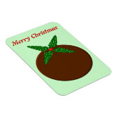 Magnet Flexible Aimant Premium personnalisable de Noël Pudding (Côté Droit)