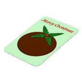 Magnet Flexible Aimant Premium personnalisable de Noël Pudding (Côté Gauche)