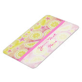 Magnet Flexible Aimant Premium "Your Text" en citron rose (Côté Gauche)